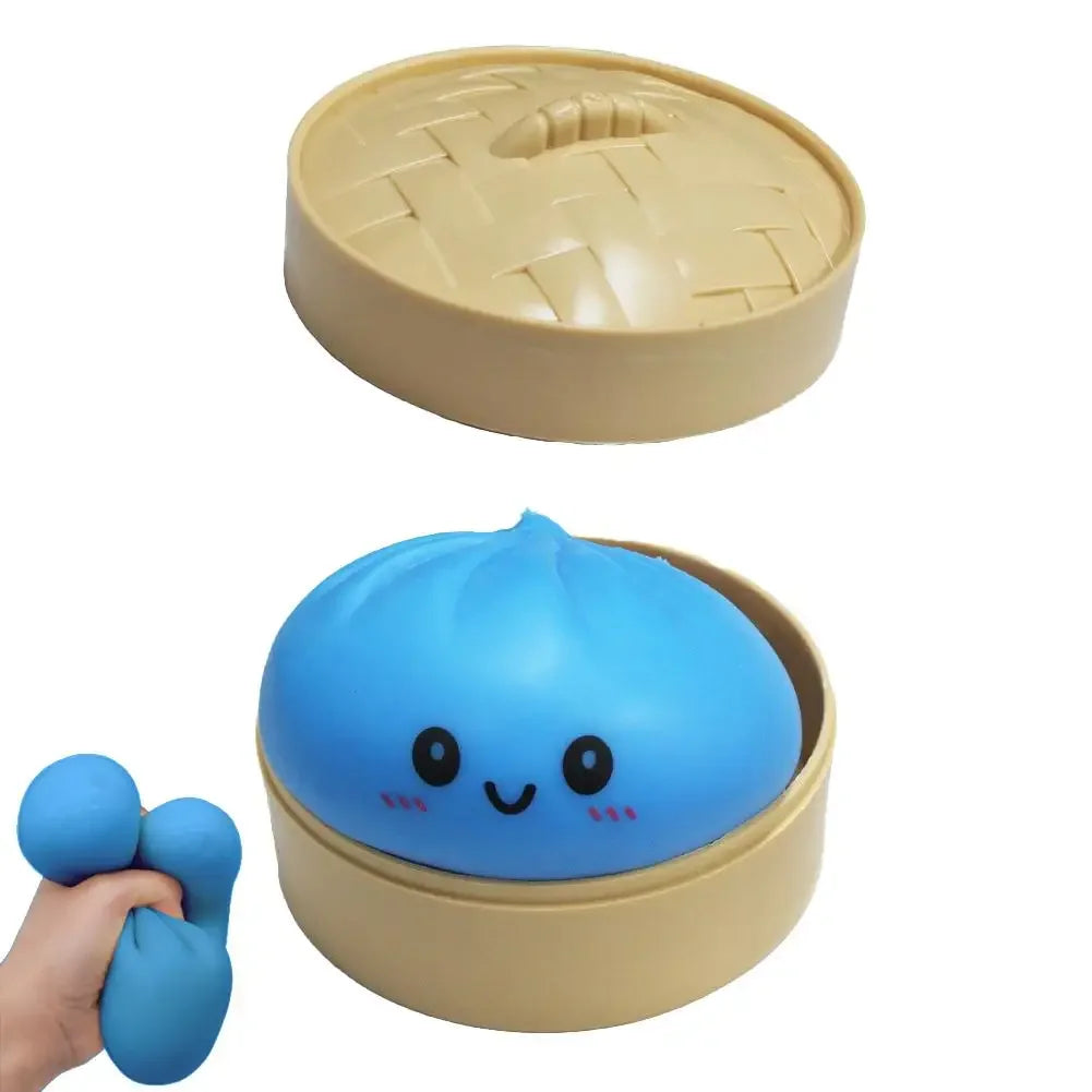 Colorful Dumpling Squishes Stress Balls Reusable Low Rebound Decompression Toys Dough Ball Unique Home Decoration Gifts