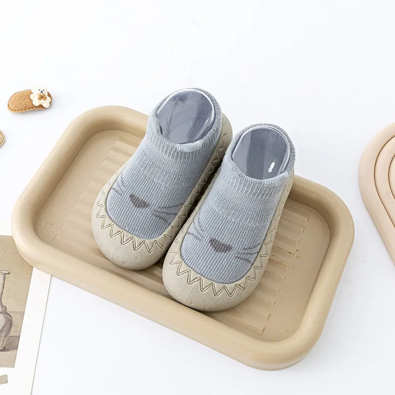 Baby Socks Shoes Infant Cute Cartoon Kids Boy Shoes Soft Rubber Sole Child Floor Sneaker BeBe Booties Toddler Girls First Walker