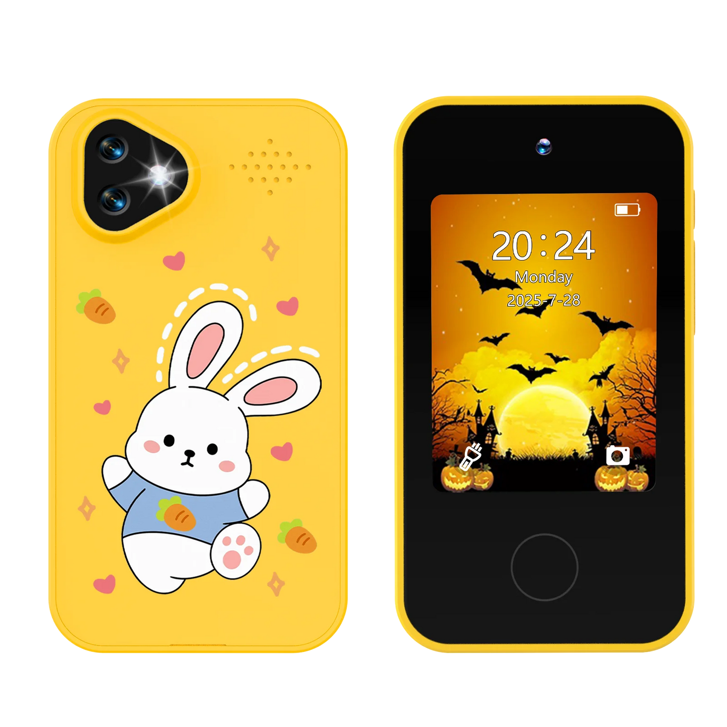 Kids Smart Phone Toy with Dual Camera Educational Games Music Player Safe Mode Best Birthday Gift HD 1080P Kids Camera Toys
