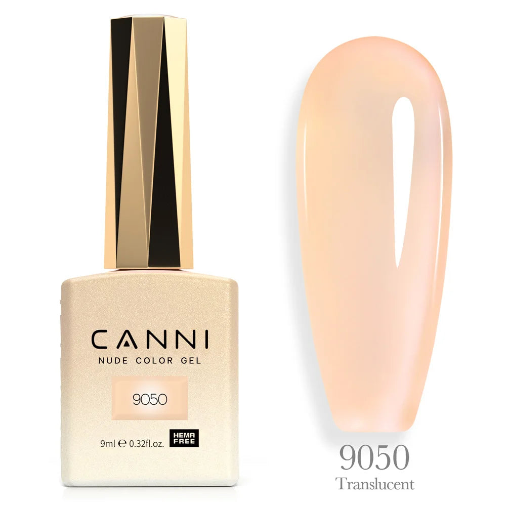Canni Nail Gel Polish Jelly Nude Color HEMA FREE TPO FREE 9ml Transparent Semi Permanent Natural Nude French Nail Gel Lacquer