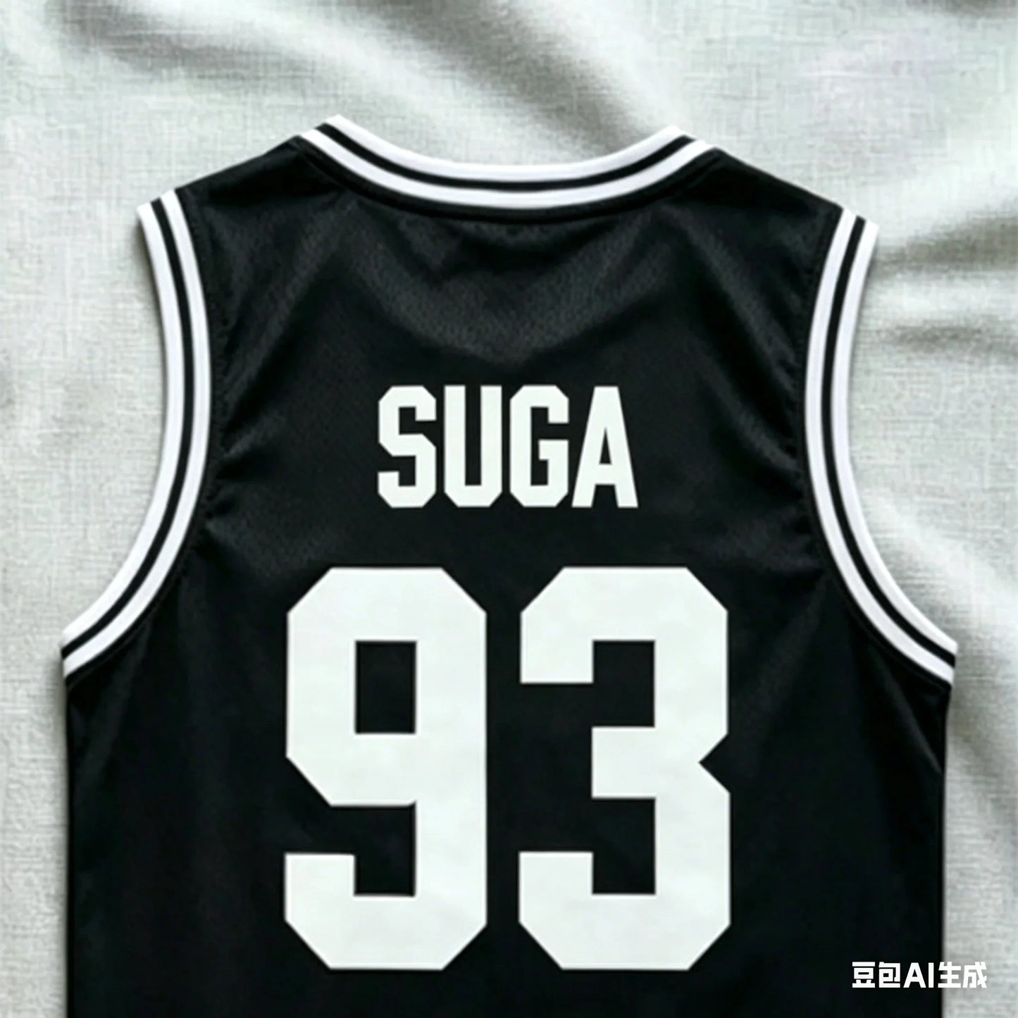 Members Number Basketball Tank Top Black White Striped Mesh Sleeveless Vest Kpop Army Concert Oversized Fan Sports Jersey