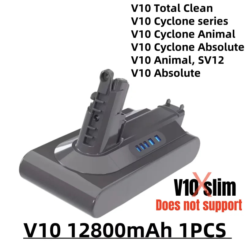 100%New Compatible with Dyson V10 V8  V11 V15 V7 Series SV07 SV09 SV10 DC62 Vacuum Cleaner rechargeable battery
