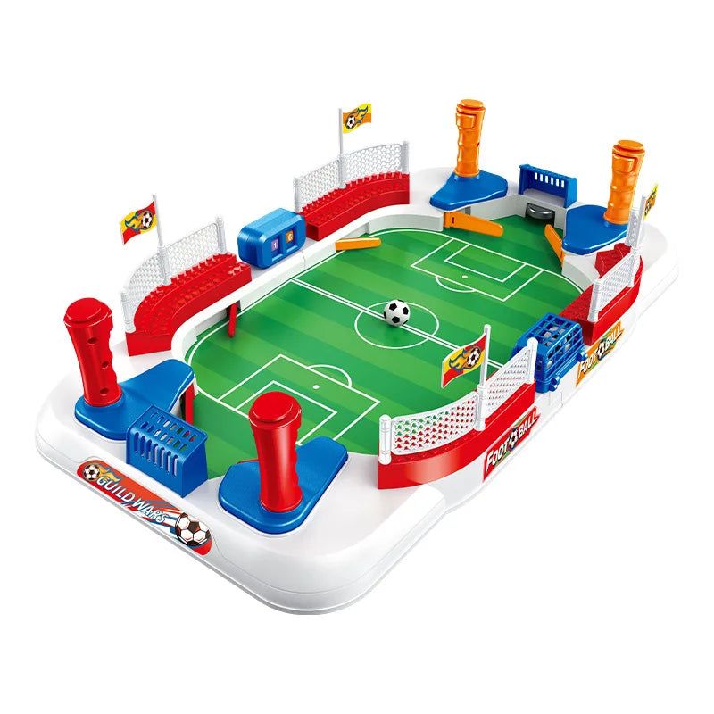 Mini Tabletop Soccer Game Double Flip Control High Barrier Foosball Board Game for Adults Indoor Entertainment Football Toy