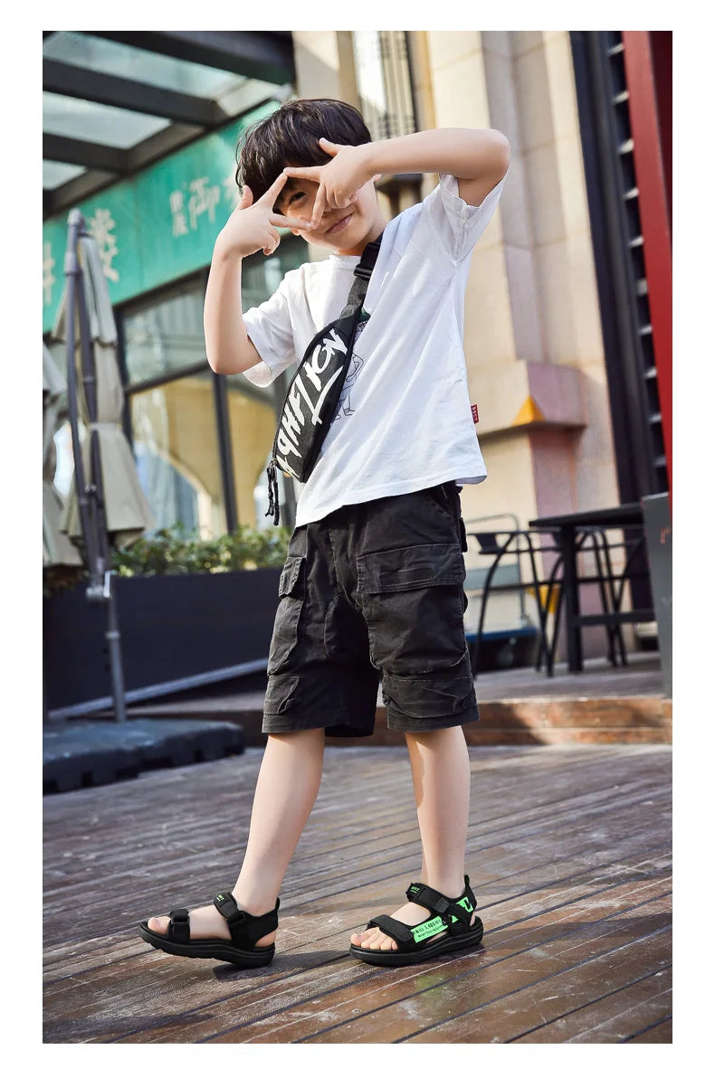Hot Sale Summer Children Sandals Fashion Sneakers Boy Girls Outdoor Beach Shoes Kids Non-Slip Footwear Sandals