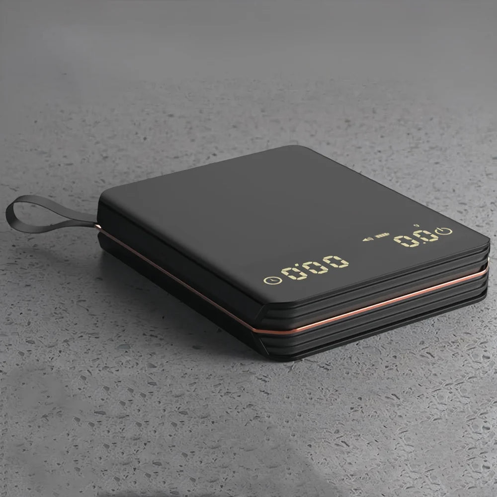 Mini Coffee Scale with Pad LED Display USB Charge Timed Portable High Precision Professional Home Kitchen Cafe CoffeeAccessories