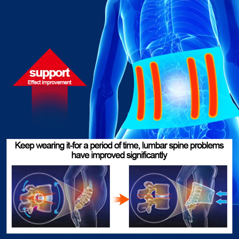1Pcs Lumbar Back Brace Men and Women - Back Support Belt - Adjustable, Light, Breathable - Shoulder Holsters - Work, Posture