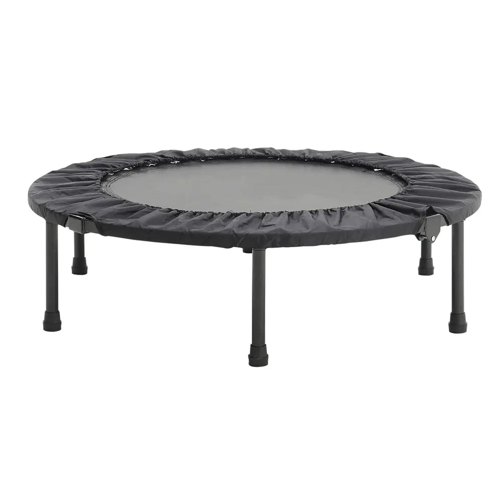 【Breeins】Folding Trampolines Fitness Indoor Exercise Workout Rebounder Sport Trampoline Handle Trampoline for Adults Jumping