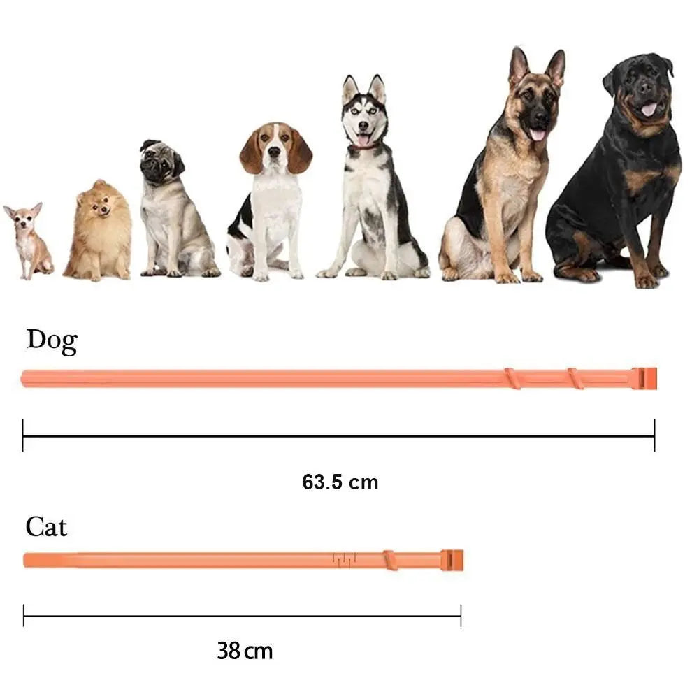 38cm/63.5cm Pet Calming Collar Necklace Anxiety Stress Reduction Pacify Soothing Adjustable Waterproof TPR Cats Dogs Supplies