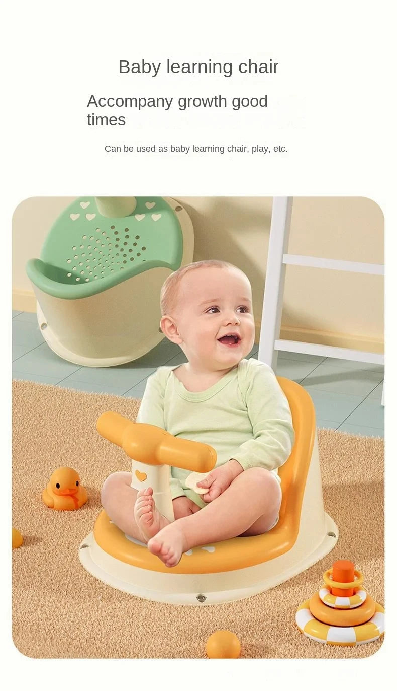 HOMEFISH Children's Shower Seat Portable Shower Stand for Newborns and Young Children Children's Growth Accessories