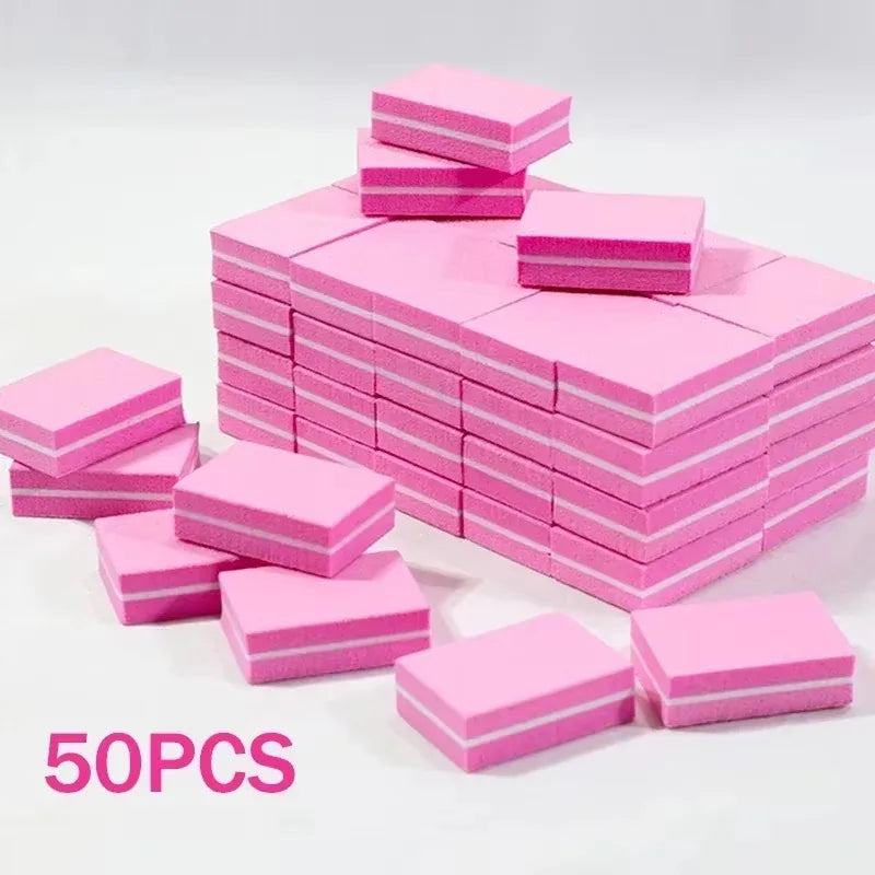 10-100psc Mini Buffing Sanding Files Block Pedicure Care Nail Art Buffer Polish Manicure Pedicure Nail File Tools Nail Charm new