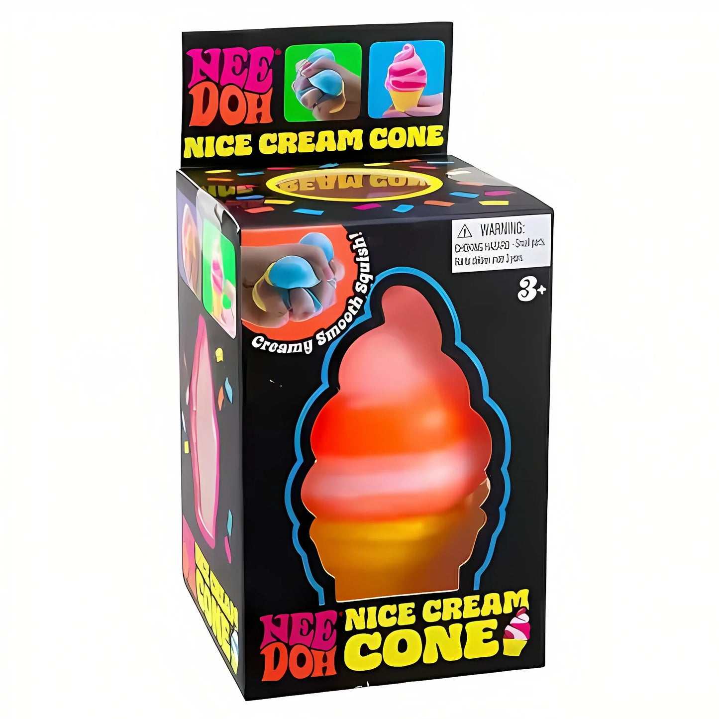 Schylling Sensory Squishy Cube, NeeDoh Nice Cube & Nice-Sicle Design, Stress Relief Anti-Anxiety Focus Toy for ADHD