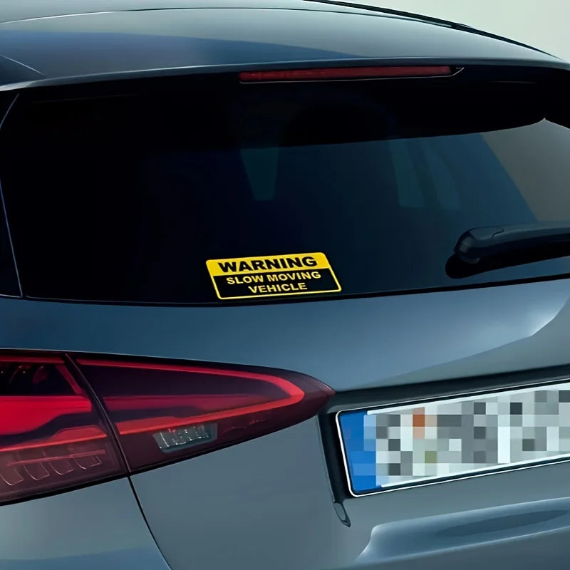 Warning slow driving car sticker PVC cool car sticker exterior decoration accessories warning car decal modeling