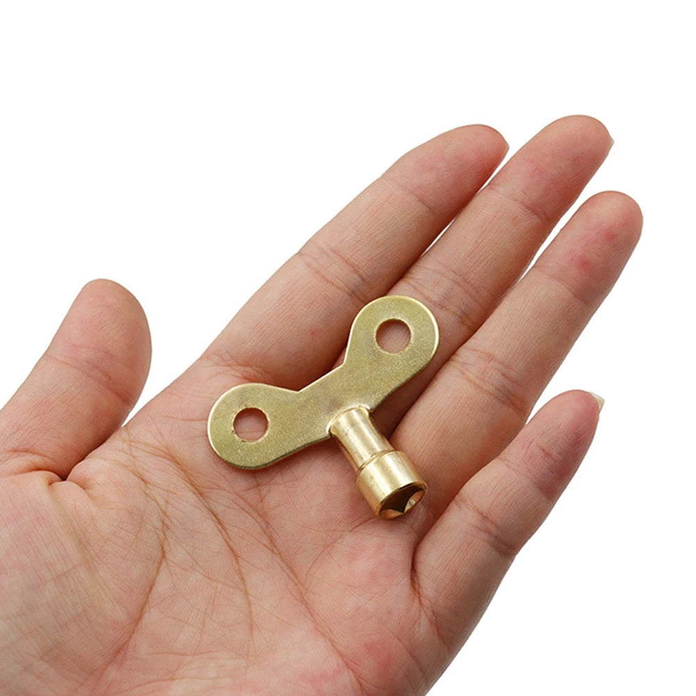 4Pcs Plumbing Hole Faucet Key Radiator Water Valve Tap 6mm Square Socket Special Lock Wrench Iron For Air Valve Plumbing Tool