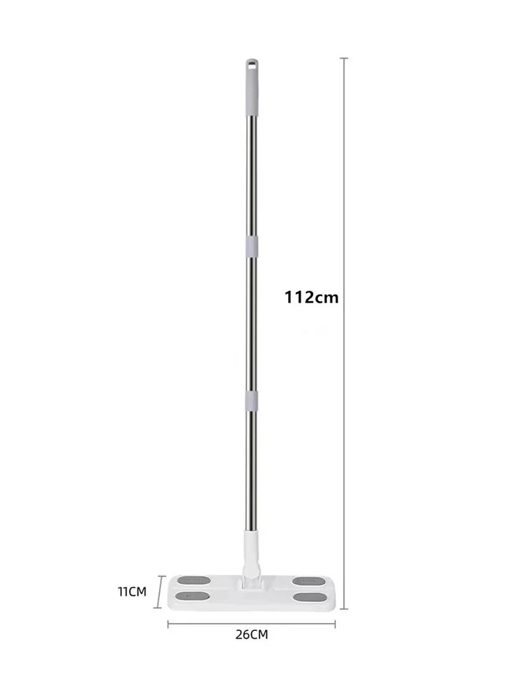 Disposable Mop Cloth Cleaning Mop 360° Rotating Dry and Wet Flat Household Electrostatic Dust Removal Mop Floor Tile Floor Clean