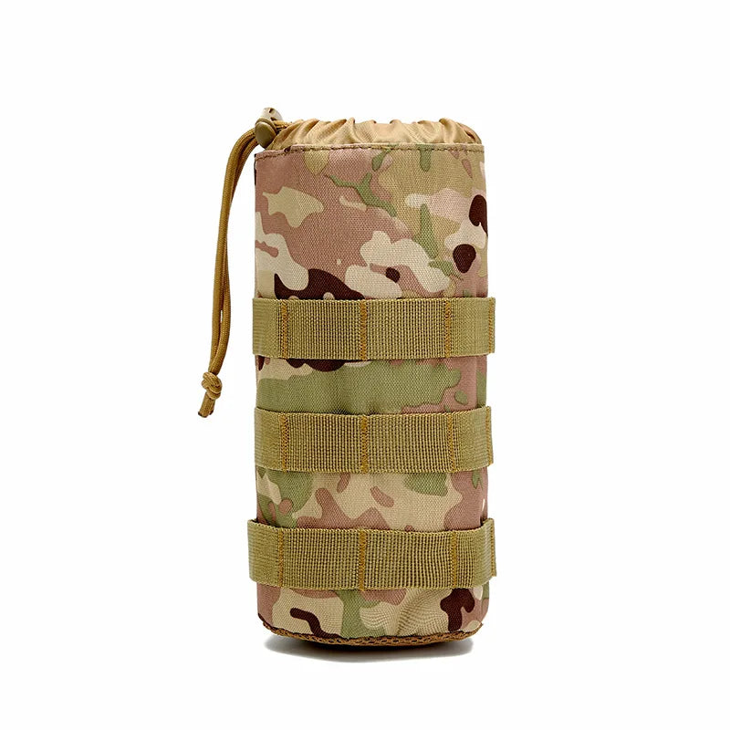 Molle Water Bottle Bag Pouch Holder Outdoor Travel Camping Hiking Cycling Fishing Hunting Water Bottle Kettle Carrier