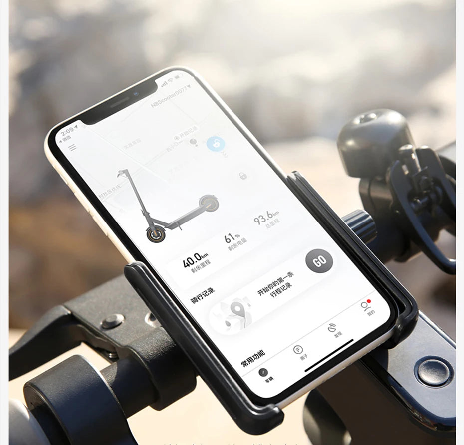 Ninebot Scooter Handlebar Phone Holder Suitable for Electric Scooter Ninebot G30 Max Bicycle Motorcycle Kickscooter Stand
