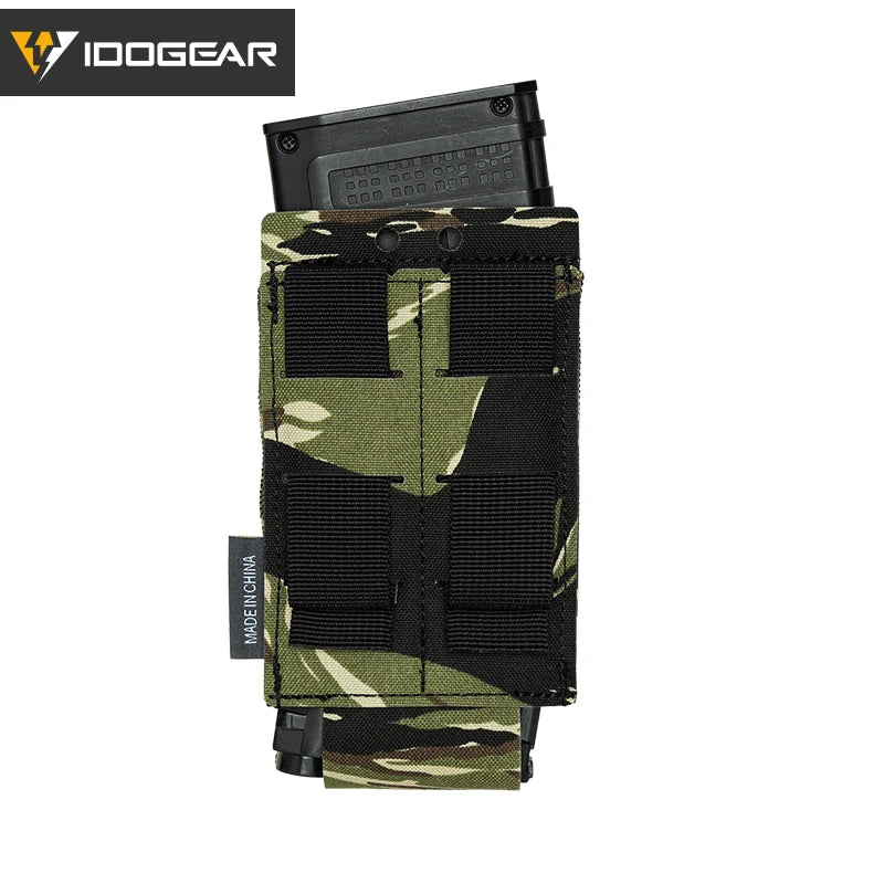 IDOGEAR Tactical Single LSR 556 Mag Pouch Mag Carrier MOLLE Pouch Laser Cut Tool Bags 35135