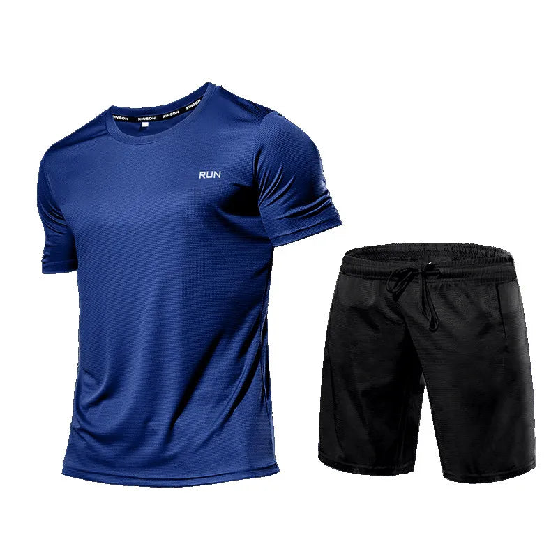 Men's Sportswear Tracksuit Gym Compression Clothing Fitness Running Set Athletic Wear T Shirts Ropa Deportiva Hombre Camisetas