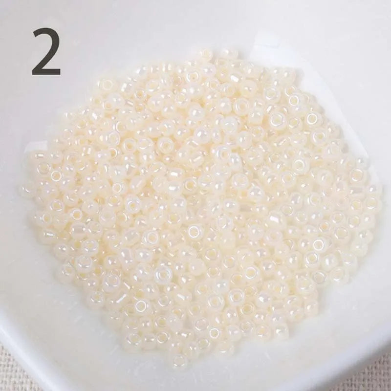Gold and Silver Color 2mm 3mm 4mm Crystal Glass Spacer beads,Czech Seed Beads For Jewelry Handmade DIY BLUV03X