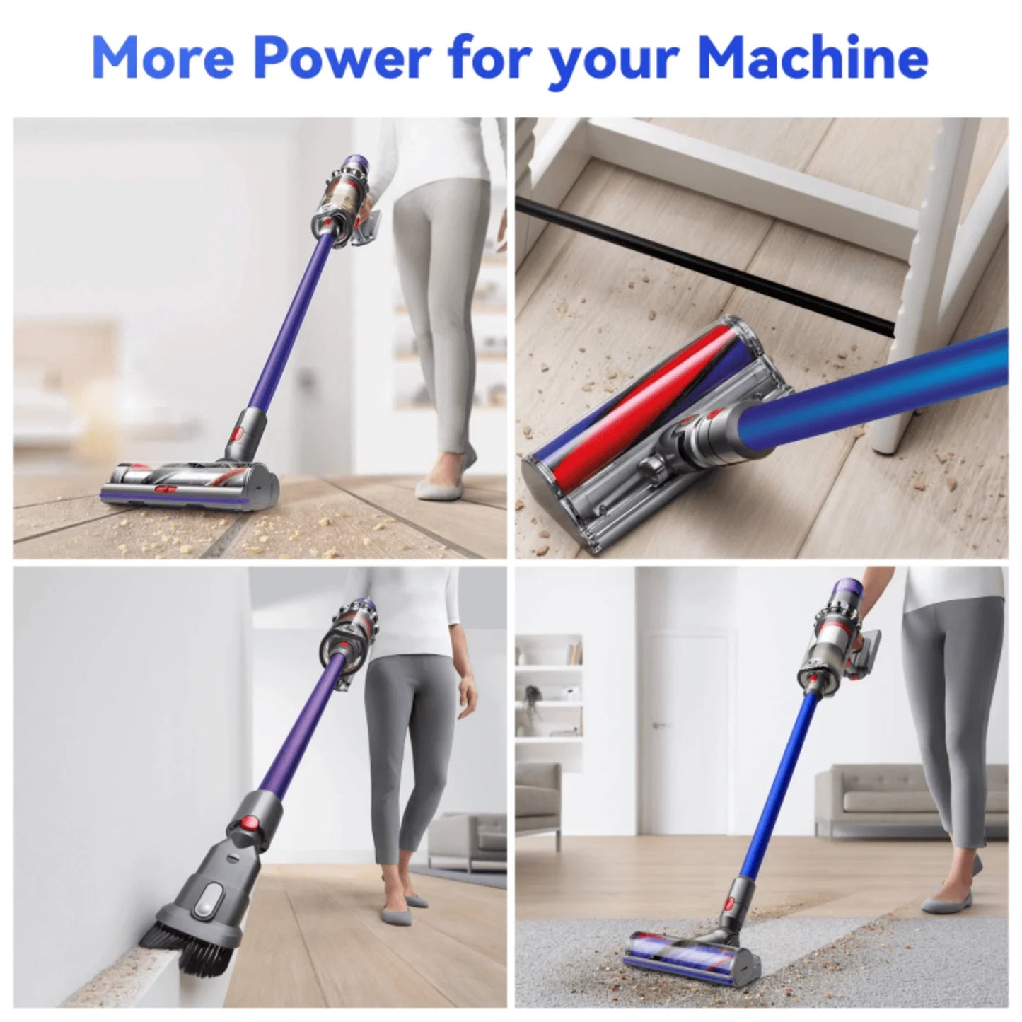 100%New Compatible with Dyson V10 V8  V11 V15 V7 Series SV07 SV09 SV10 DC62 Vacuum Cleaner rechargeable battery