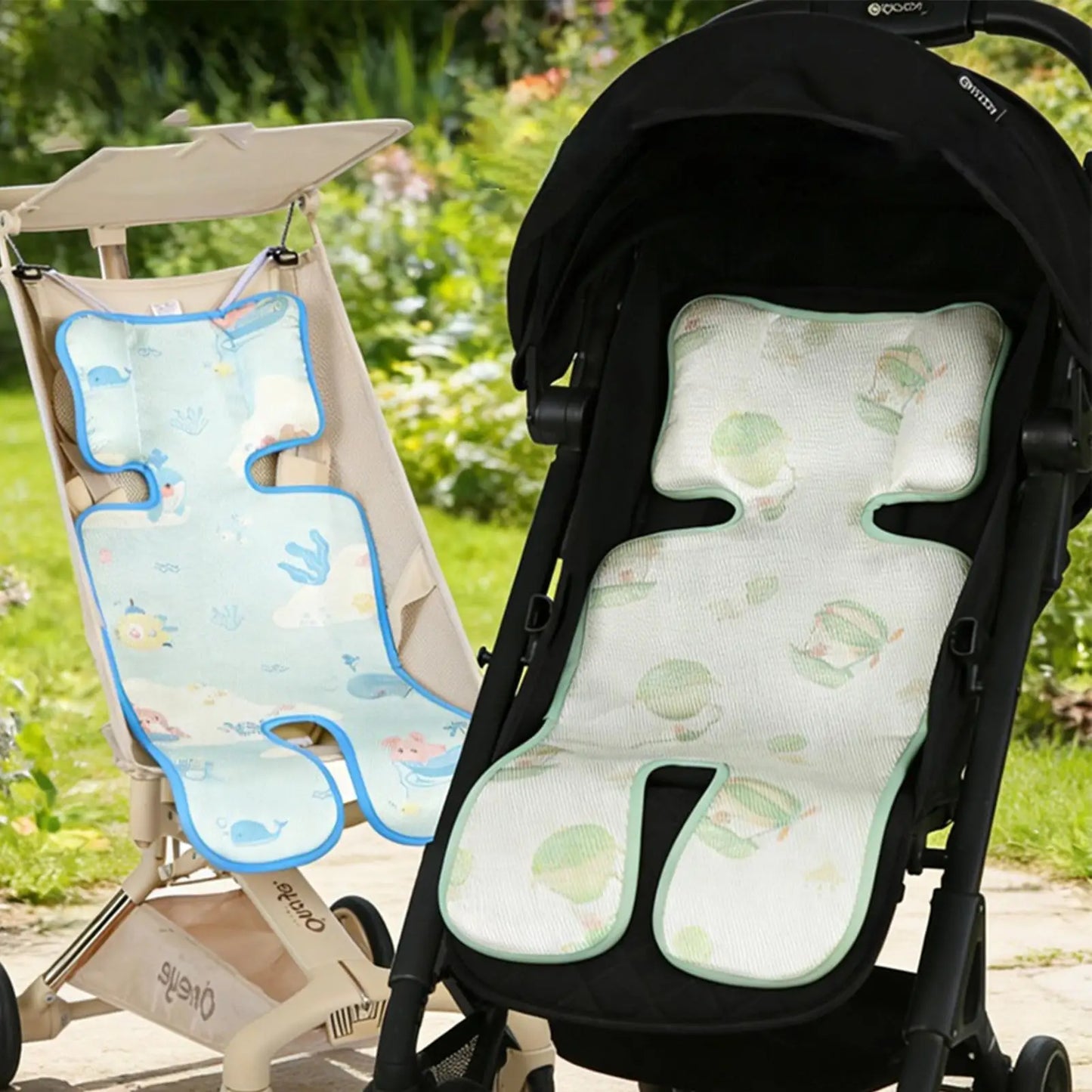 Breathable Stroller Cooling Pad Adjustable Kid Car Seat Liner Cooler Pad For High Chair Bassinet Swing Outdoor Travel Beach