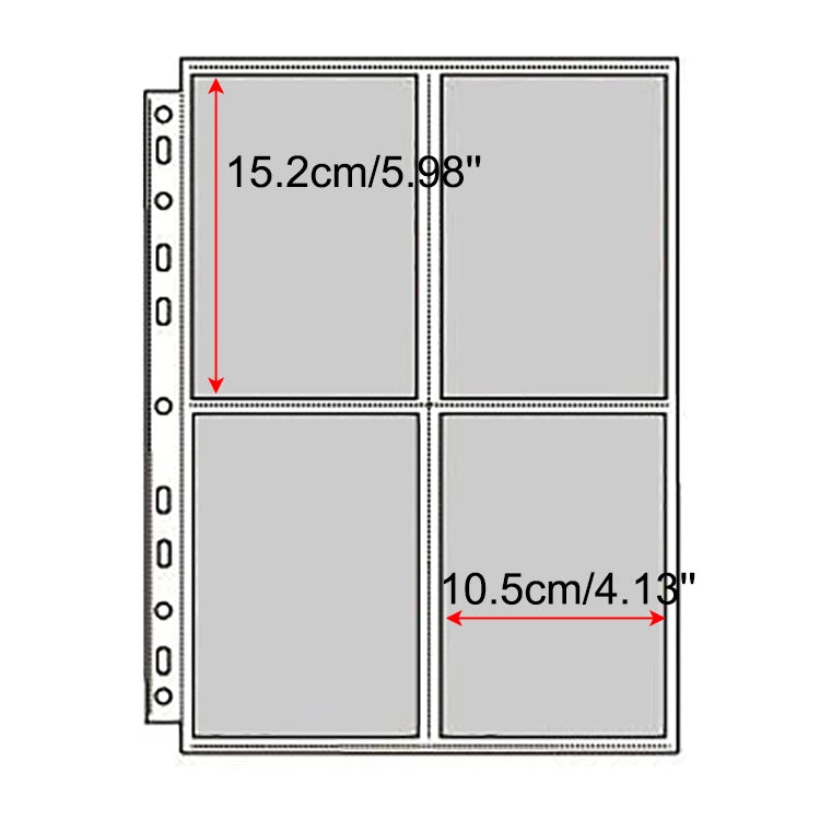 A4 Binder Photocards Holder Kpop Photo Card Page 2/3/4/9/10 Pocket Sleeves PVC Free Photo Album Refills 4x6 10x15 Pocket Sleeves