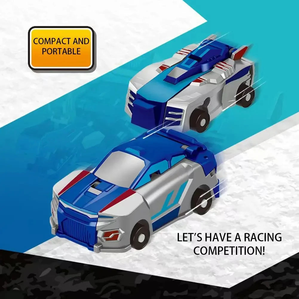 Ultimate Unicorn 2-in-1 Magnetic Car Toy, Transforming Robot for Kids, Inertial Sliding Racing Car, Impact Deformation DIY Toy