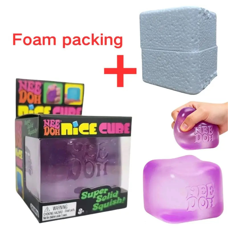 Nee DOH Model Soft Squishy Toy  Nice Cube Sensory Stress Reliever Fidget Tool for Anxiety for Adults & Kids Premium in Stock