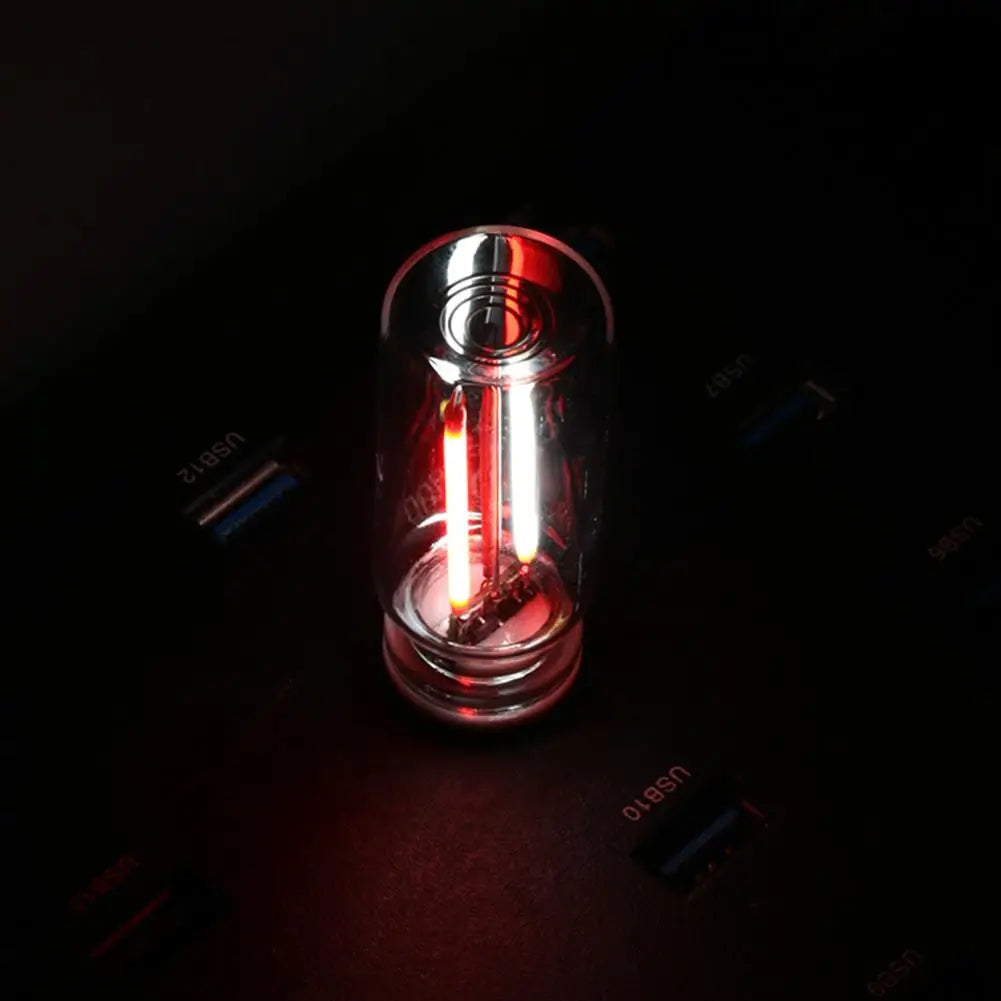 Retro USB Dual Color LED Filament Bulb, Touch Dimmable 5V Edison Night Light, Camping Incandescent Decorative LED Lighting