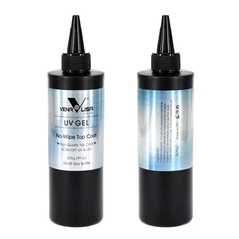 Venalisa TPO FREE225g Super Quality Refill Gel Nail Art Soak Off UV/LED No Wipe Top Coat Base Coat Without Sticky Layer Top Coat