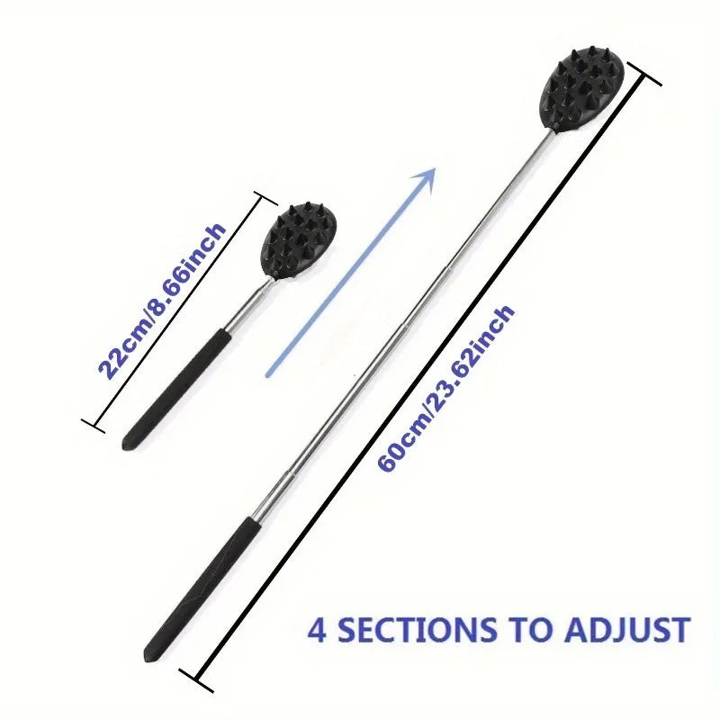 Cactus Telescopic Back Scratcher Ergonomic Back Scratchers Extendable Metal Claw Design Stocking Stuffers Hand Massager Backslap