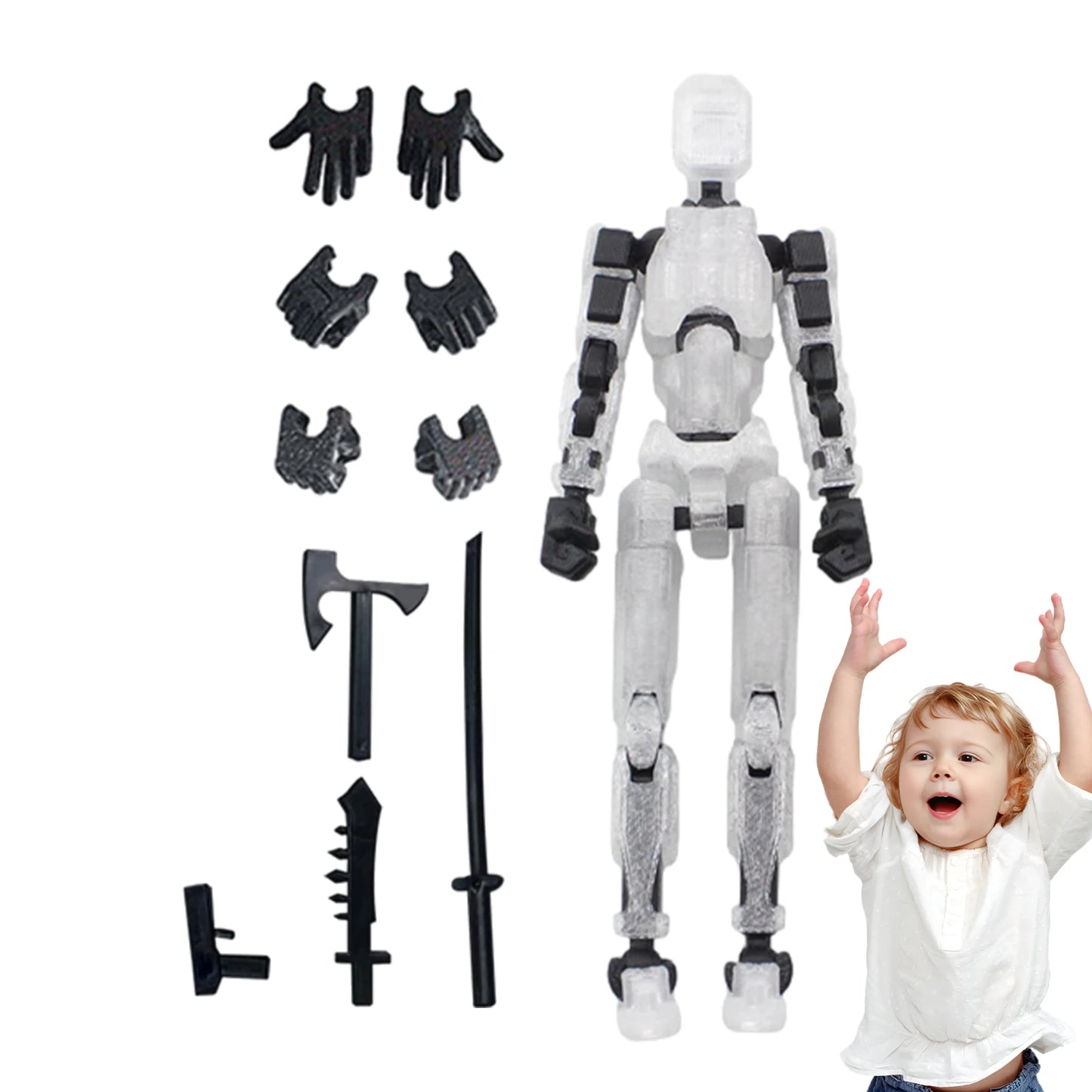 1PCS 13 Joints Figure Articulate Movable Dummy Doll Diy Assembly Toy 3D Printed Action Figure Stop Motion Animation Dummy