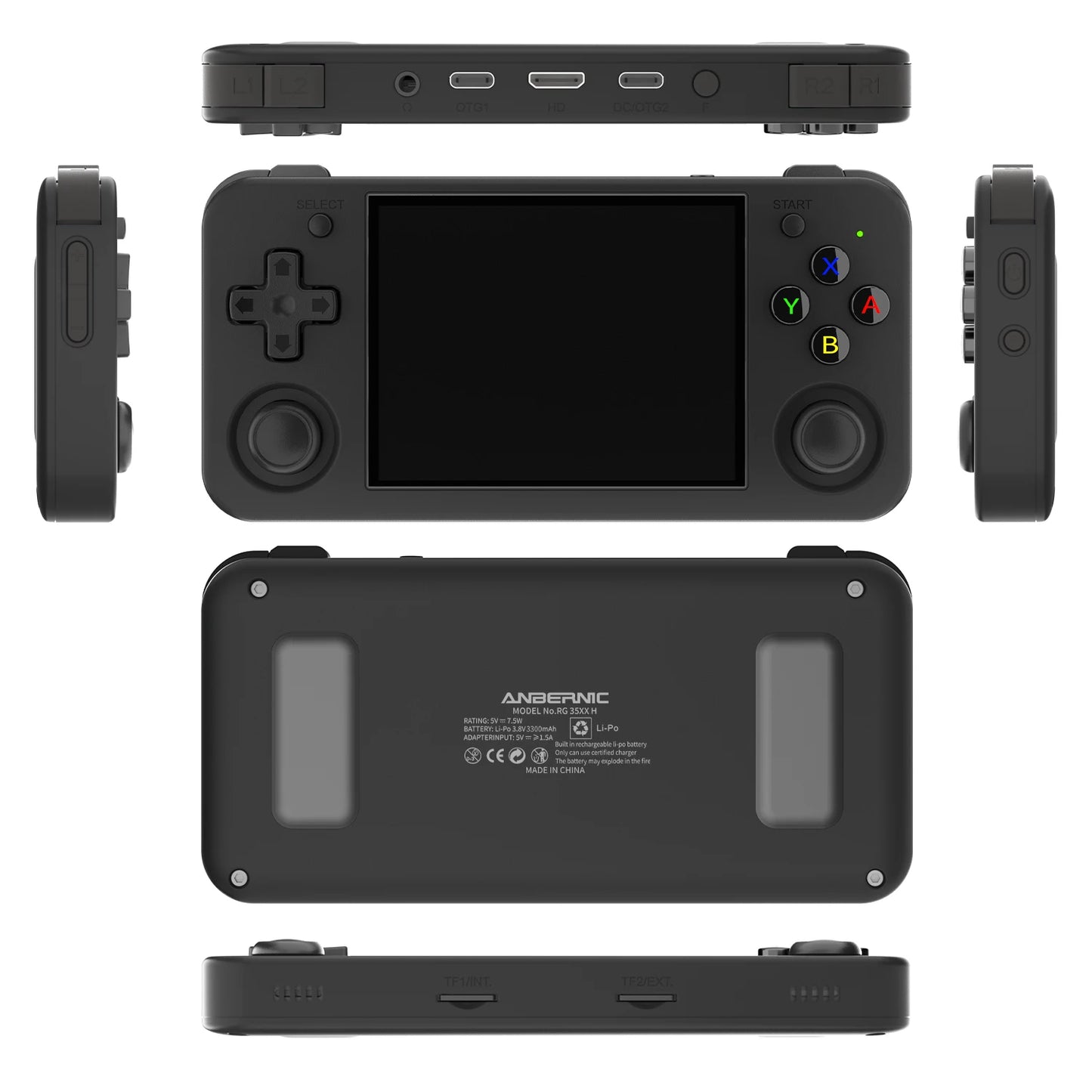 ANBERNIC RG35XX H Handheld Game Console 3.5-inch IPS Screen Linux H700 Retro Video Games Player 3300mAh 64G 5528 Classic Games