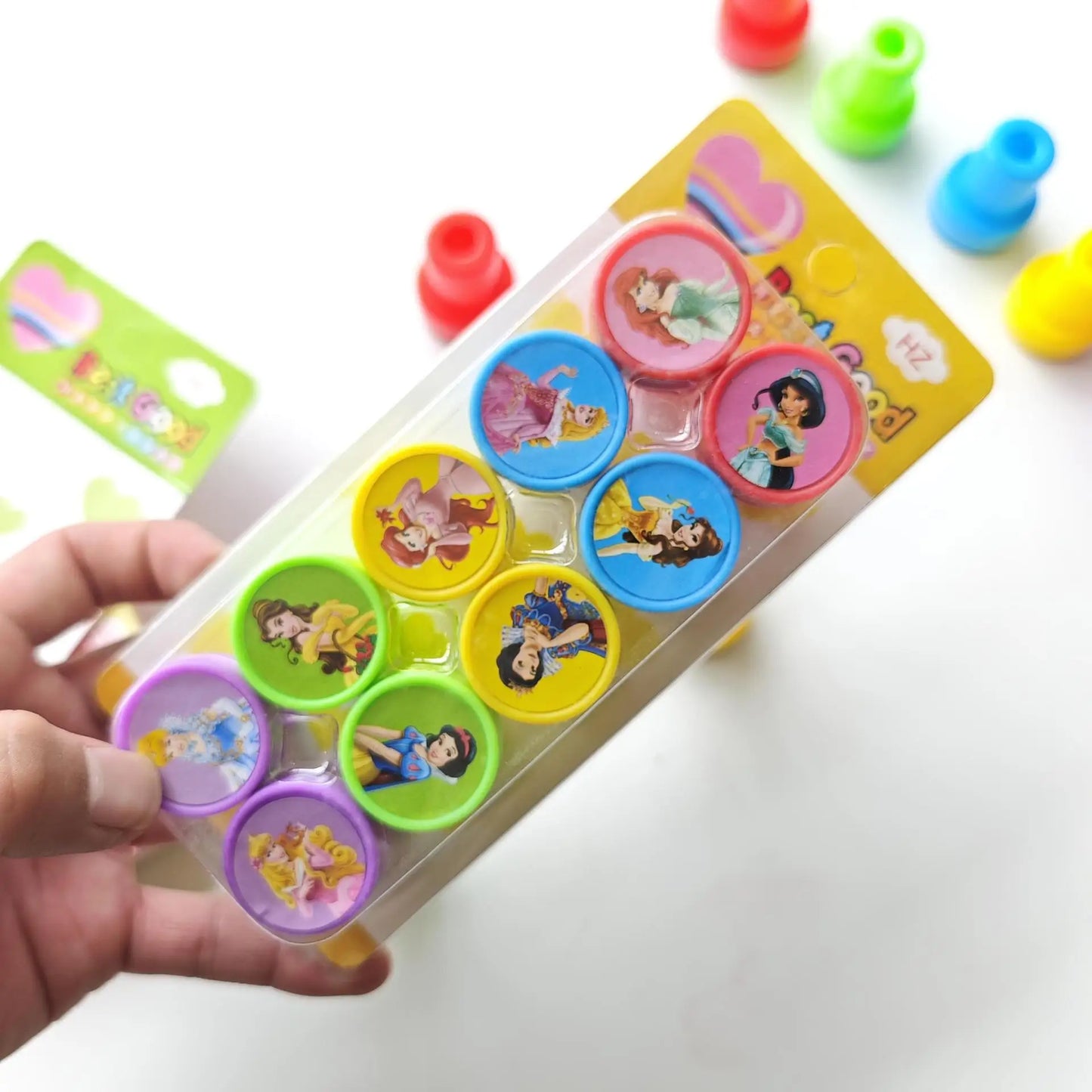 Princess Theme Party Favors Supplies Slap Bracelets Keychain Straw Stamp for Girls Birthday Decration Goodie Bag Gifts Fillers