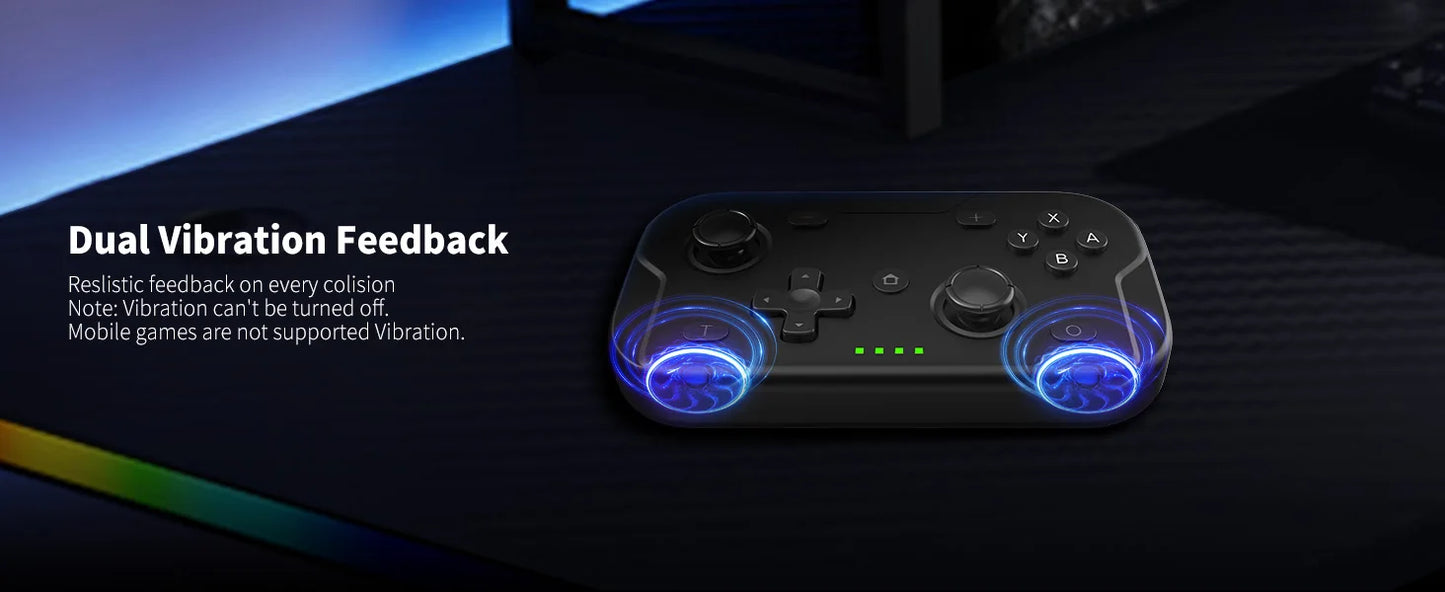 AceGamer Pocket Game Controller Portable Hall Joysticks 1000Hz Bluetooth Gamepad for Switch/Switch2/Android/iOS/PC/Steamdeck