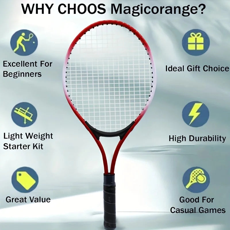 Adult Beginner Tennis Racket Trainer with Line Auto-Return Single Player Tennis Racket Set for Training