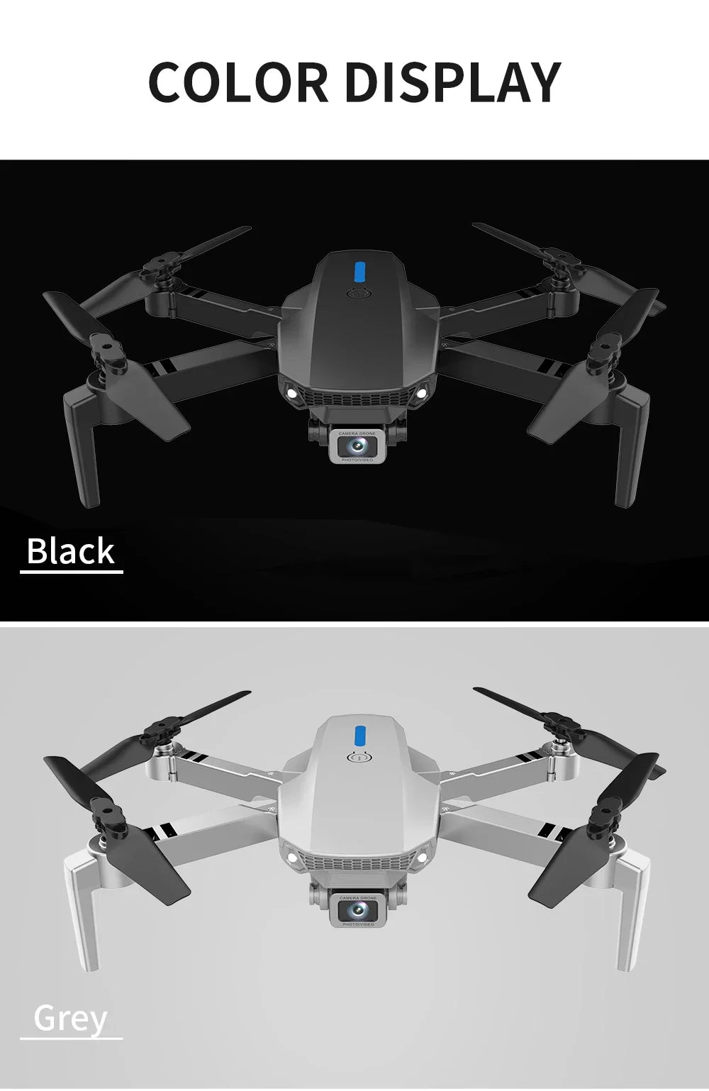 2025 E88 Professional HD 4K RC Drone Wide Angle Camera Foldable Helicopter Quadcopter Aircraft Kid Gift Toys By KBDFA