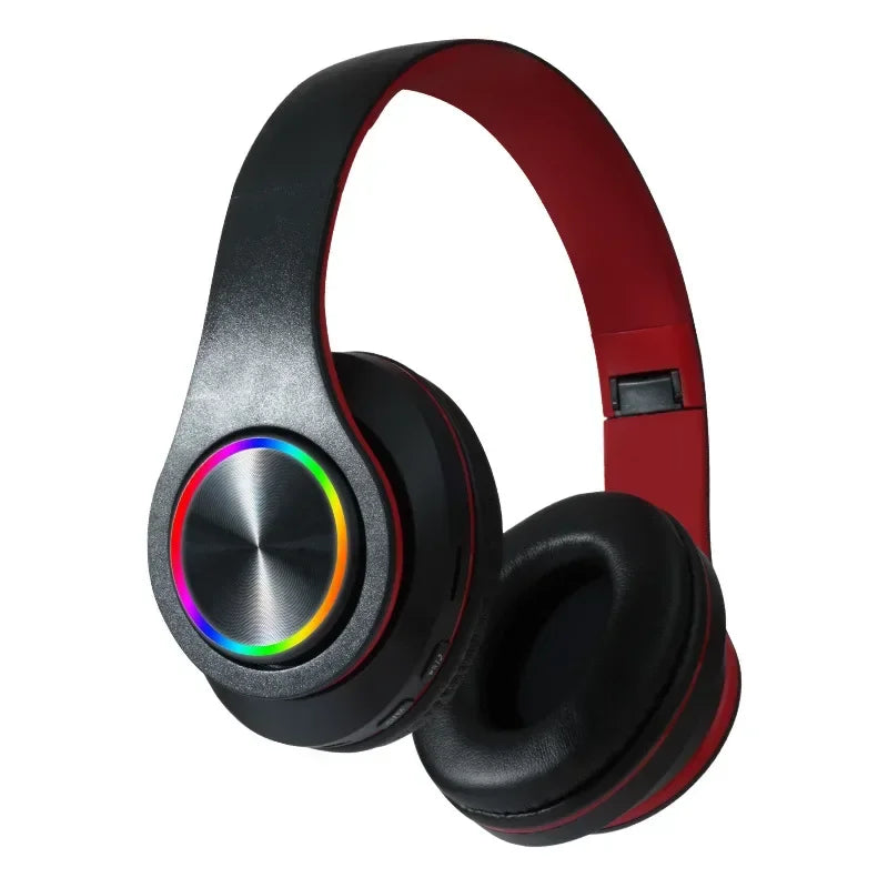 Foldable Bluetooth Headsets  Wireless Headphones With Mic Stereo Earphone Support TF Card FM For Xiaomi Iphone Sumsamg Phone