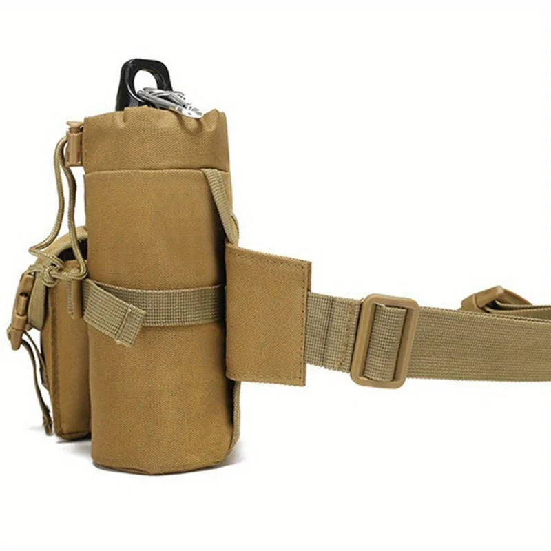 Tactical Men Waist Pack Nylon Hiking Water Bottle Phone Pouch Outdoor Sports Hunting Climbing Camping Belt Bag