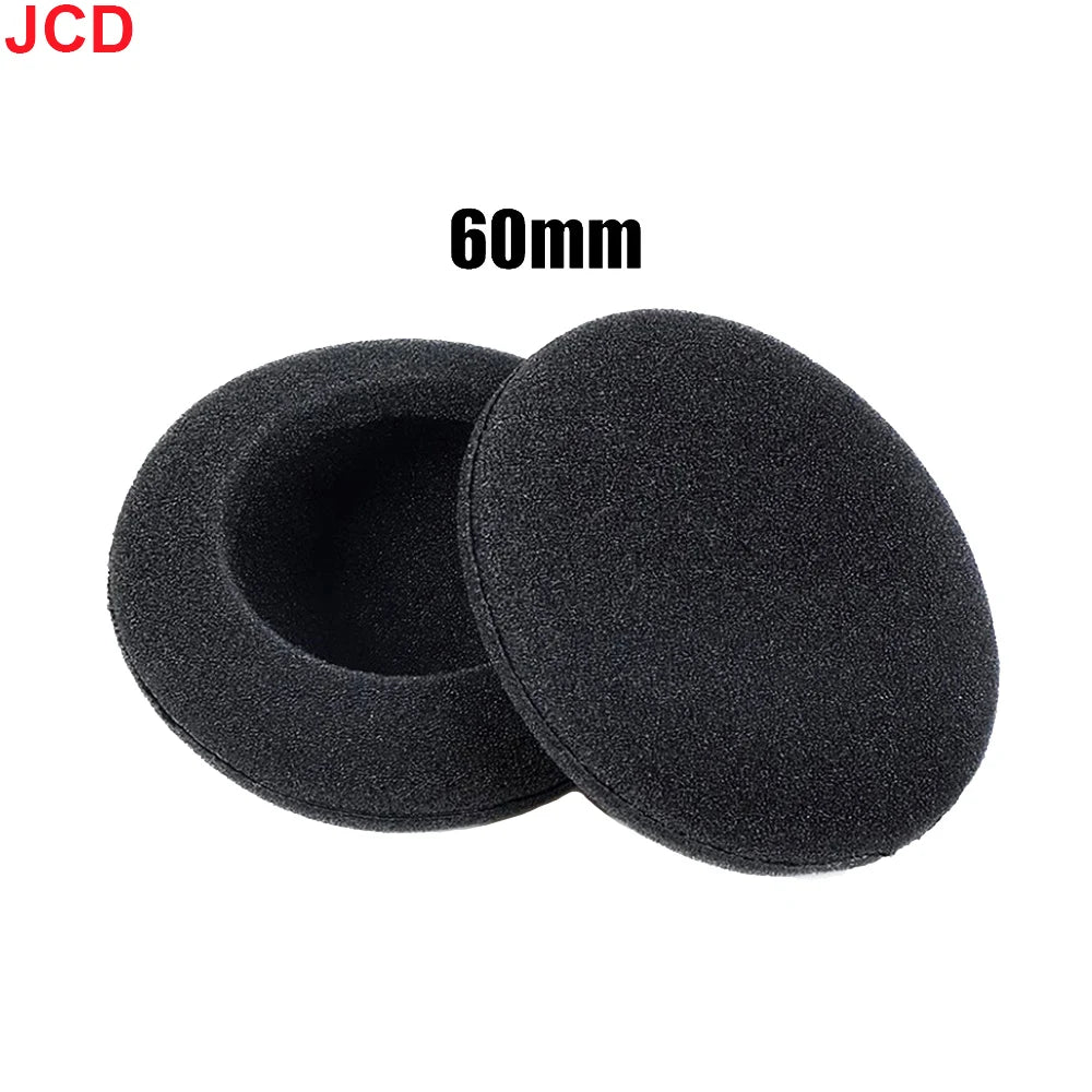 10pc Thickened Foam Ear Pads For Headphones Sponge Replacement Cushions Covers Earphones Case 35mm 40mm 50mm 55mm 60mm 70mm 75mm