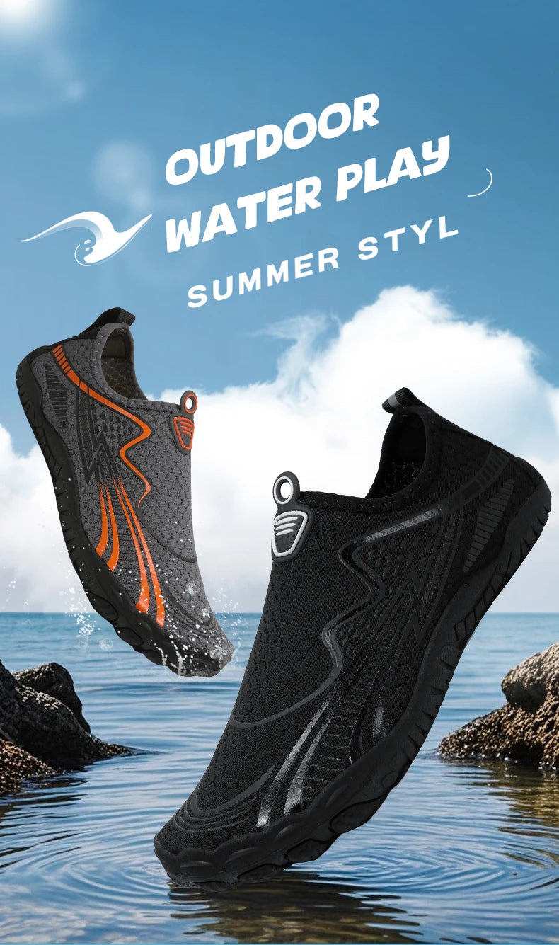 Summer Quick-Drying Beach Water Shoes Unisex Swimming Aqua Slippers Outdoor Activities Surfing on The Sea Five Finger Sandals