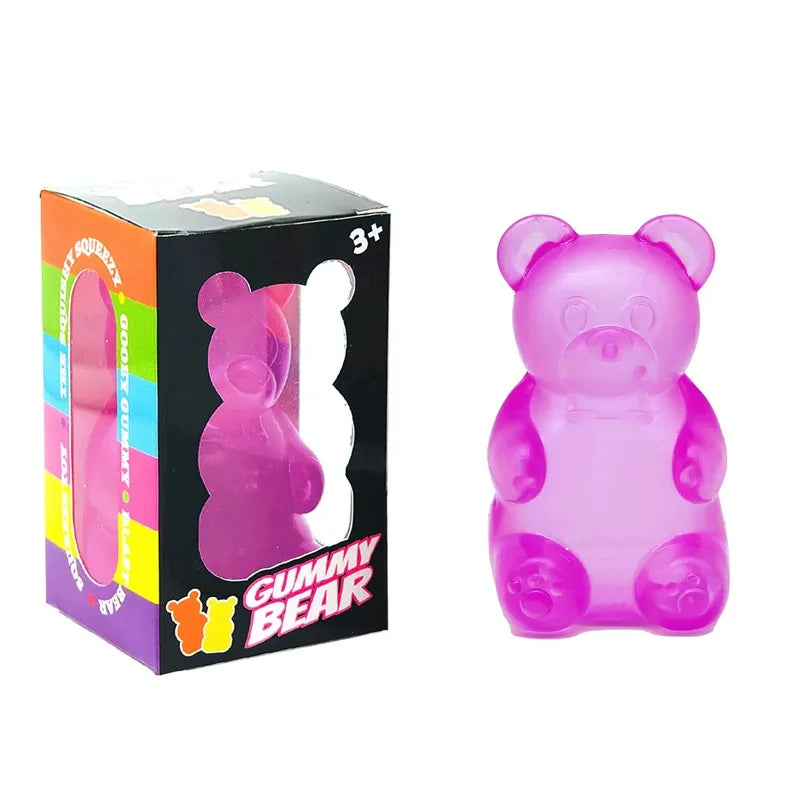 Needoh Sensory Jellyfish Gummy Bear Toy Soft Nice Cube Anti-Stress Stress Relief Pressure Souvenir Sensory Non-toxic Fidget Toy