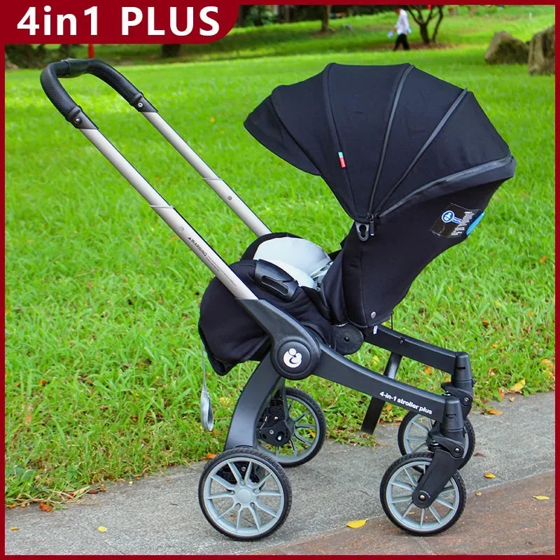 EU STOCK Foldable Lightweight baby stroller Multifunctional Four Wheels poussette bebe 3 en 1 Portable baby wagon