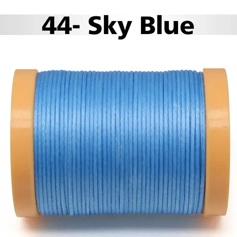 Handmade Flat Wax Thread for Leather Craft, Hand Stitching, DIY Wax Coated Strings, Repair Shoes, Sewing Tools, 0.8mm, 1.0mm