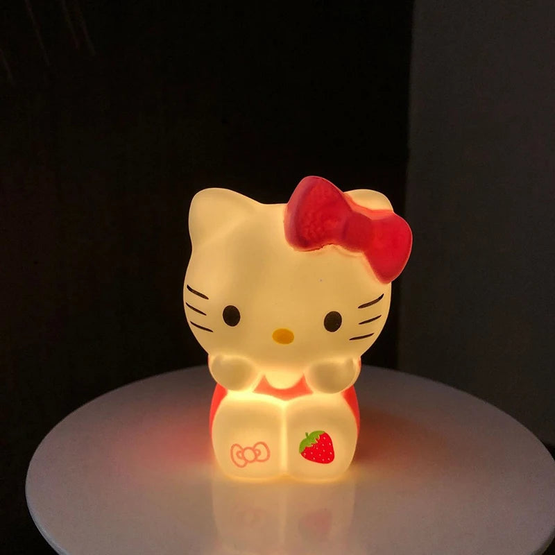 Hello Kitty Night Light Cartoon Kitty Lamp Bedside Sleeping Reading Light Home Desktop Home Decorations Party Favors Gift