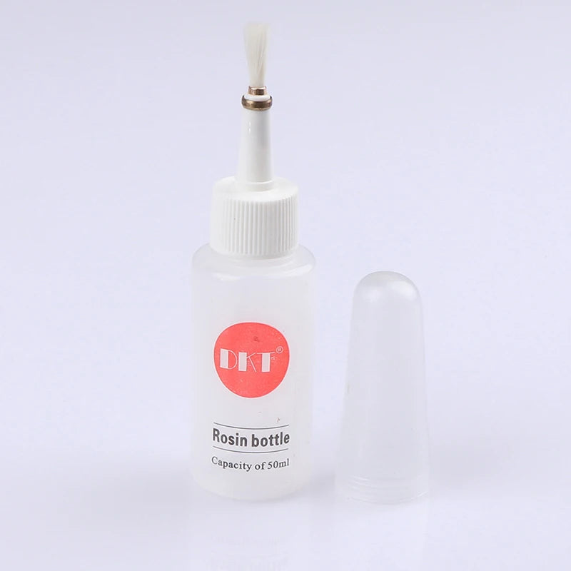 50ml Plastic Clear Liquid Alcohol Bottle Rosin Solder Flux Paste Bottle Dropper With Brush For Welding Repair Tools