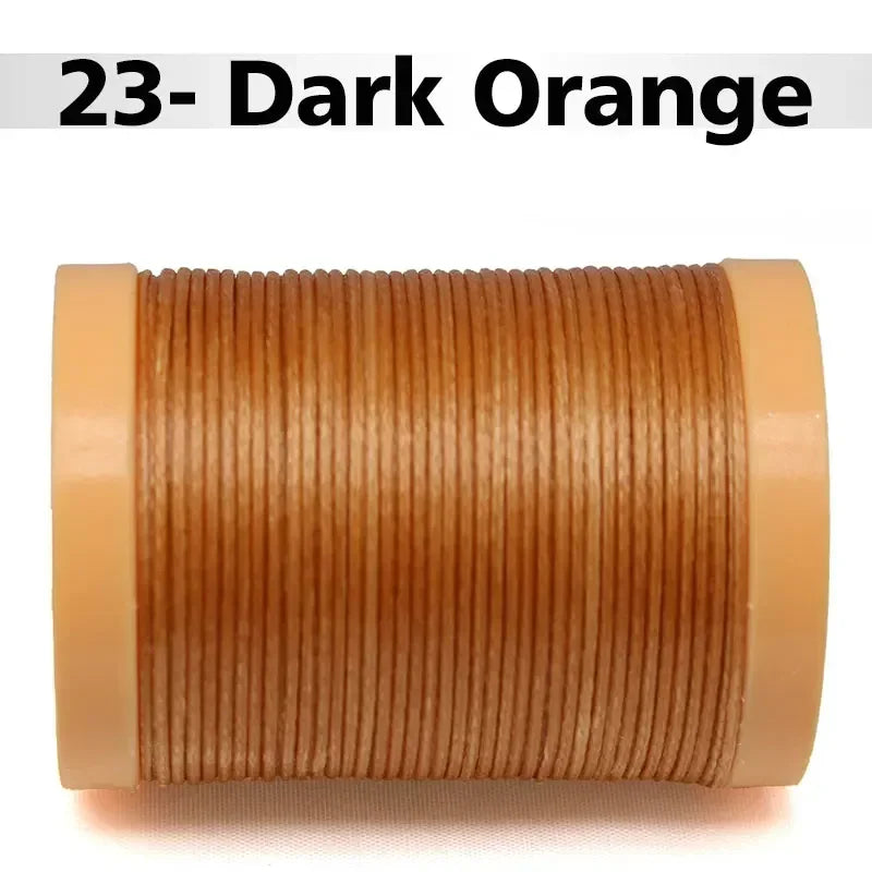 Handmade Flat Wax Thread for Leather Craft, Hand Stitching, DIY Wax Coated Strings, Repair Shoes, Sewing Tools, 0.8mm, 1.0mm