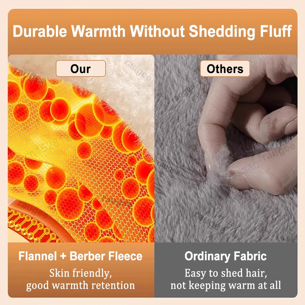 Foot Warmer USB Foot Heater Electric Foot Heating Pad Fast Heating Soft Plush Electric Foot Warmer for Home Heated Feet Warmer