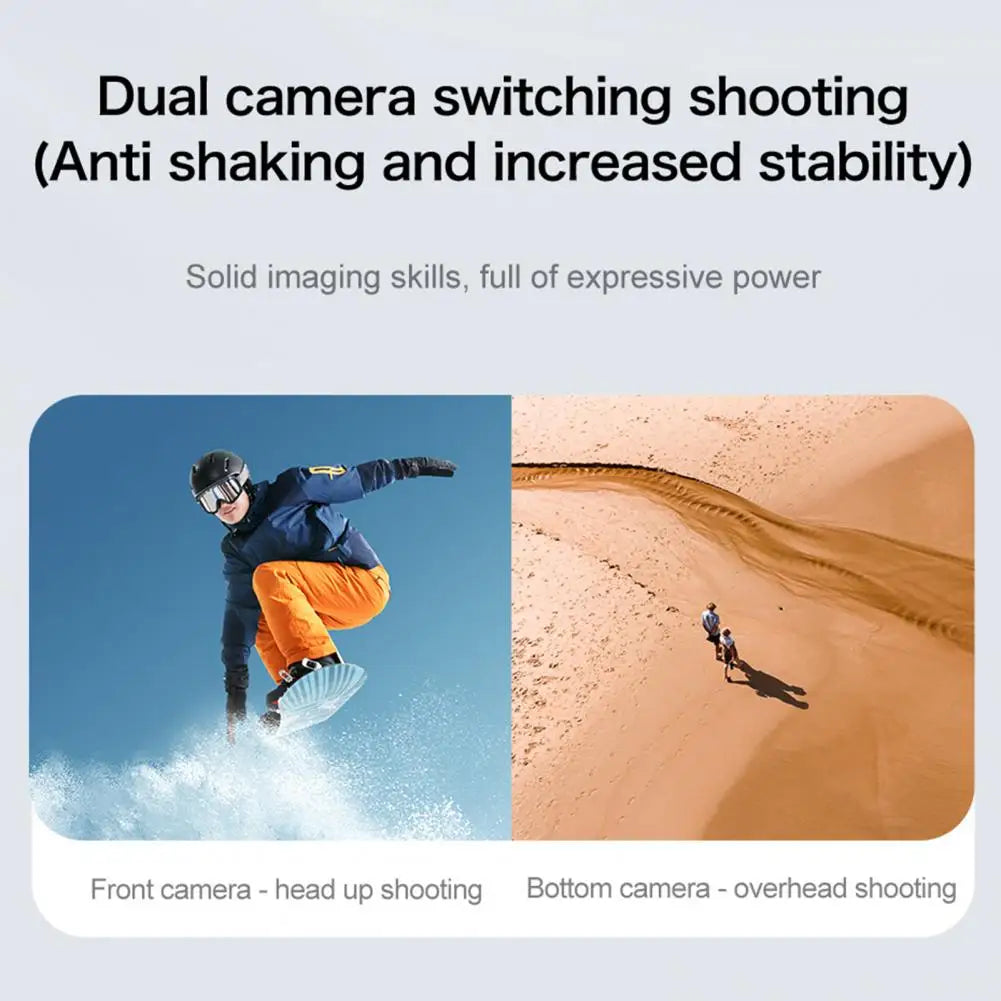 Remote Control Drone with 4K Dual Cameras Obstacle Avoidance Optical Flow Positioning Headless Kids Adults Beginner Foldable 2.4