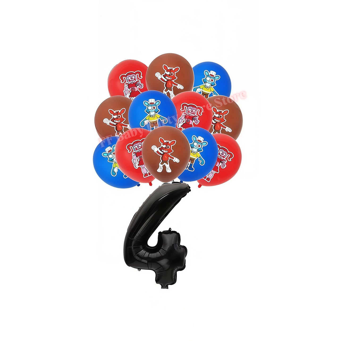 Five Nights Bear Birthday Party Decorations Plate Cup Backdrop Freddyed Balloon for Kids Party Favors FNAFs Event Supplies Gifts